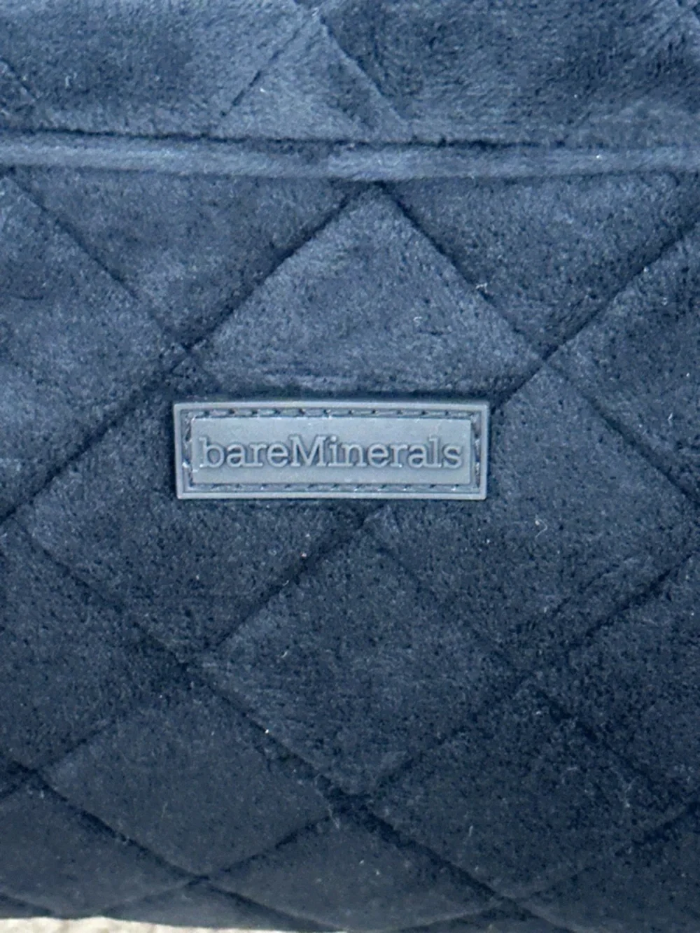 BareMinerals Black Velvet Quilted‎ Cosmetic Makeup Travel Bag - New & Unused